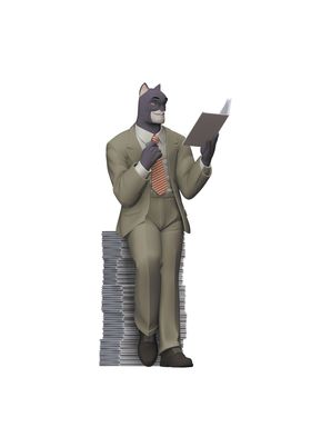 BLACKSAD PILA DE COMICS FIGURA 30 CM BLACKSAD