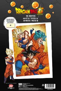 POSTER 3D 38X58CM CHAMPA GOKU STATES DRAGON BALL SUPER