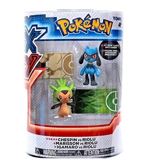 POKEMON XY CHESPIN VS RIOLU