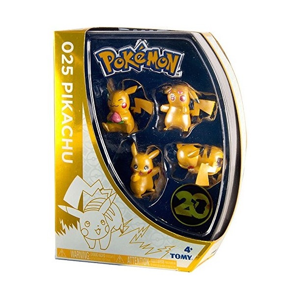 POKEMON SET 4 FIGURAS 20 ANIVERSARIO PIKACHU