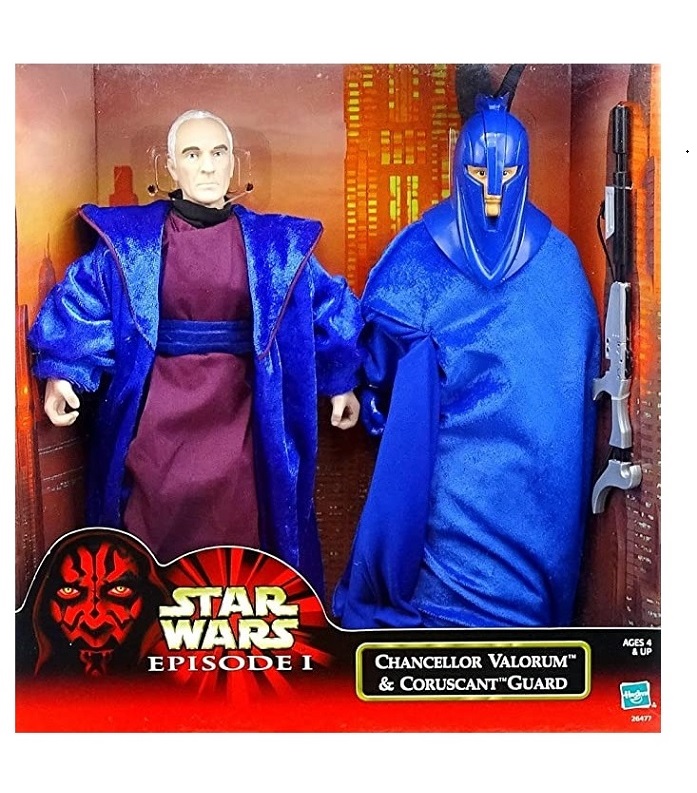 STAR WARS ACTION COLLECTION CHANCELLOR VALORUM & CORUSCANT GUARD