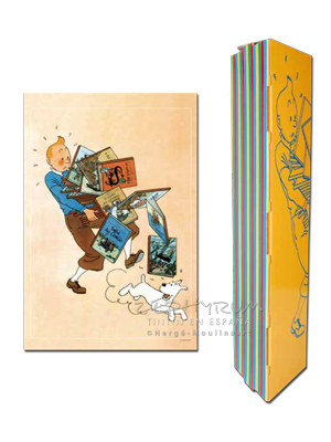 TINTIN POSTER CON LOS ALBUMES