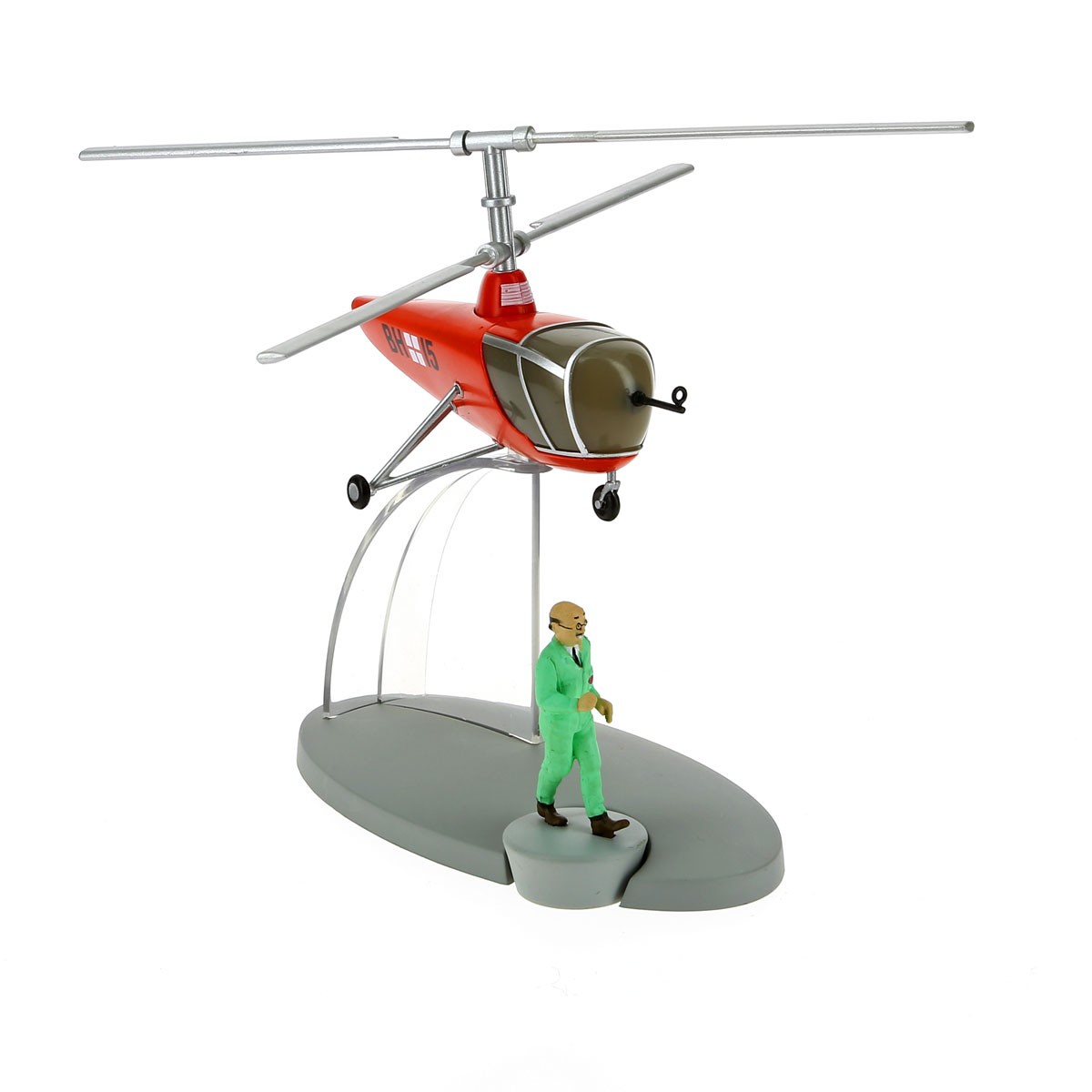 TINTIN HELICOPTERE DE LA BASE DE SBRODJ D'OBJECTIF LUNE