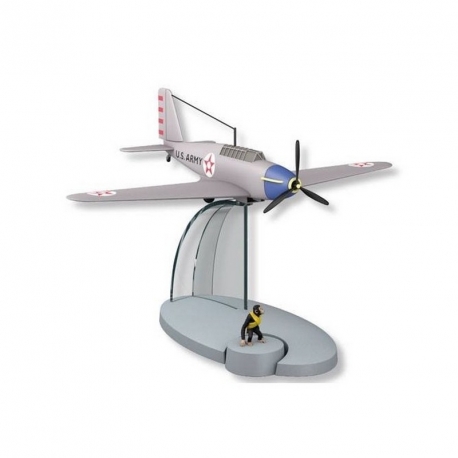 TINTIN AVION DE CHASSE AMERICAN DE DESTINATION NEW YORK