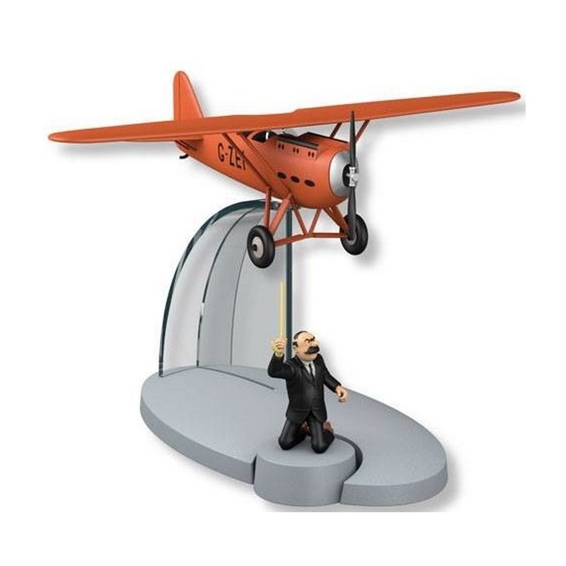 TINTIN AVION PRIMERA VERSION COLOR ROJO DE MULLER