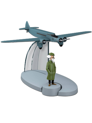 TINTIN AVION LE TRIMOTEUR GRIS DU SCEPTRE D'OTTOKAR