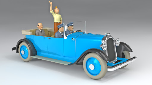 TINTIN COCHE LA LIMOUSINE DE PARADE