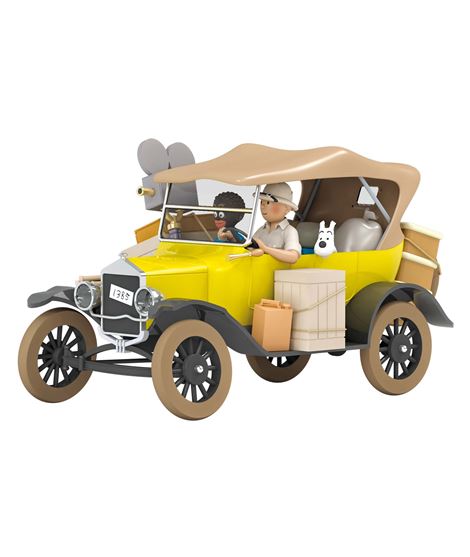 TINTIN COCHE LA FORD T JAUNE
