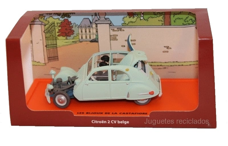 COCHE TINTIN CITROEN 2CV BELGE