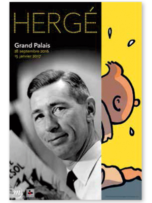 TINTIN POSTER - TINTIN GRAND PALAIS 40 x 60 CM