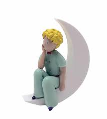 PRINCIPITO SENTADO EN LA LUNA FIGURA PVC 6CM - LLAVERO