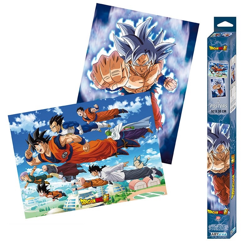 DRAGON BALL SUPER POSTER SET 2 POSTERS 52 X 38 CM. GOKU & AMIGOS