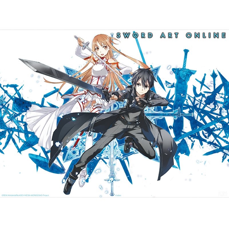 SWORD ART ONLINE POSTER 52 X 38 CM. ASUNA & KIRITO