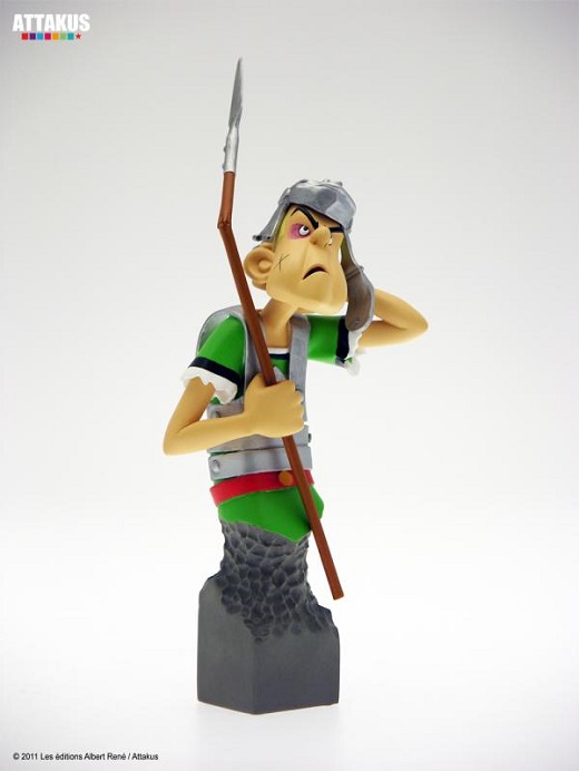 ASTERIX FIGURA OLIBRIUS SOLDADO ROMANO RESINA 16 CM