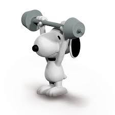 SNOOPY LEVANTADOR DE PESAS