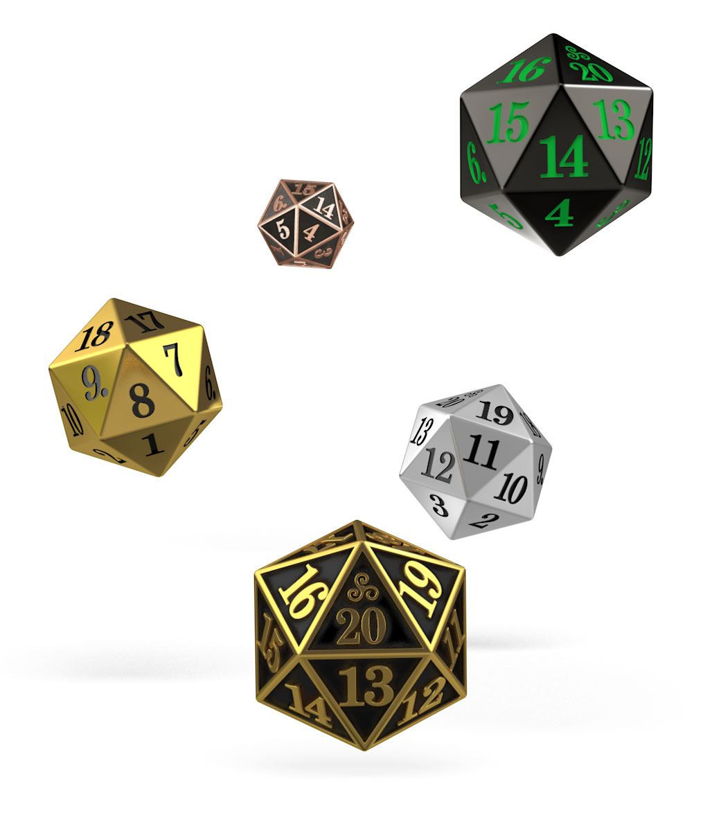 METAL D20 DICE