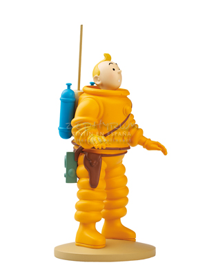 TINTIN RESINA LUNA - ESCALA 12cm