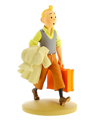 TINTIN RESINA MALETA - Escala 12 cm