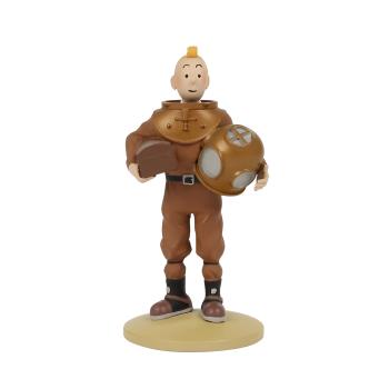 TINTIN RESINA TRAJE DE BUZO - ESCALA 12cm