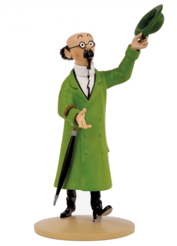 TINTIN RESINA TORNASOL SALUDA CON SOMBRERO - Escala 12 cm