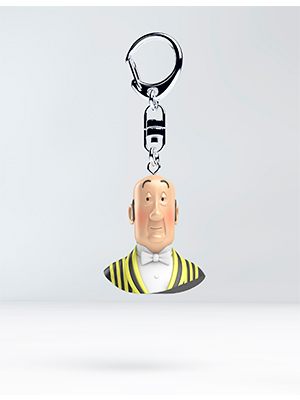 TINTIN BUSTO NESTOR LLAVERO 4 CM