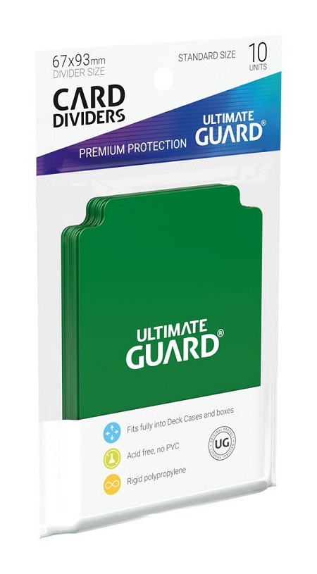 ULTIMATE GUARD CARD DIVIDERS PACK VERDE
