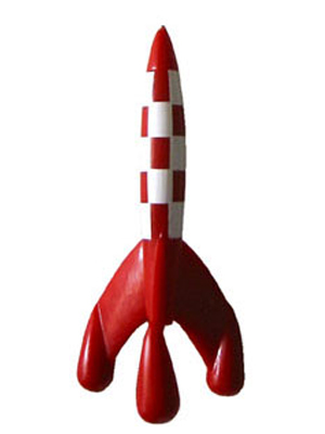 COHETE TINTIN PVC 17CM