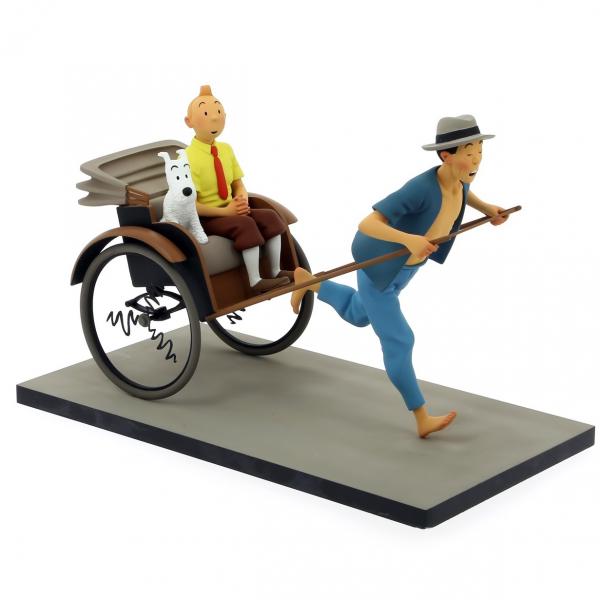 TINTIN RESINA CARRO LOTO AZUL