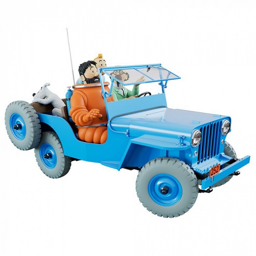 TINTIN COCHE · JEEP AZUL (1/8)