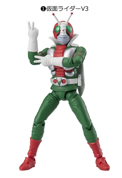 KAMEN RIDER SHODO 01 + 06 KAMEN RIDER V3 + EXTRAS
