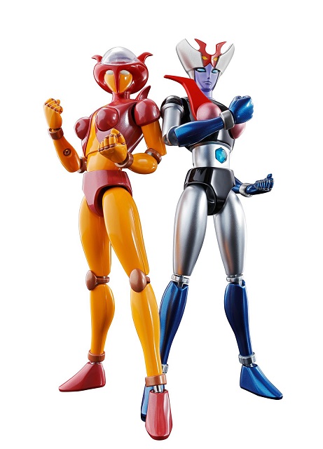 MAZINGER Z SOUL OF CHOGOKIN GX-08R APHRODAI A VS GX-09R MINERVA X