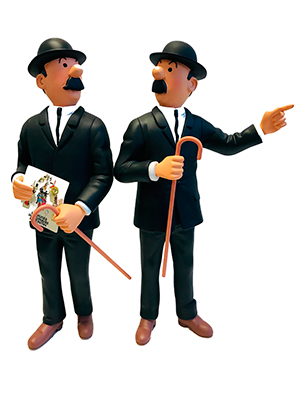 TINTIN RESINA DUPOND Y DUPOND  (COL. MUSEO IMAGINARIO)