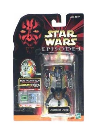 STAR WARS EPISODE I DESTROYER DROID BATTLE DAMAGED