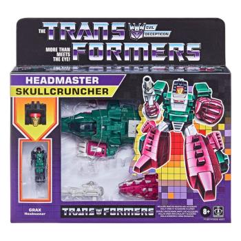 TRANSFORMERS GENERATIONS DELUXE RETRO HEADMASTERS SKULLCRUNCHER / GRAX
