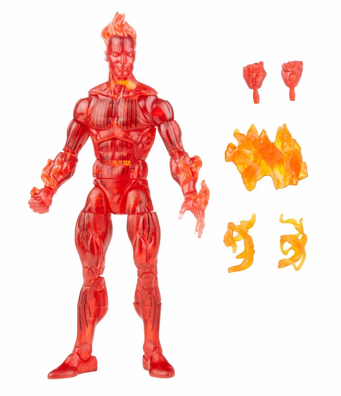 MARVEL LEGENDS VINTAGE FANTASTIC FOUR HUMAN TORCH