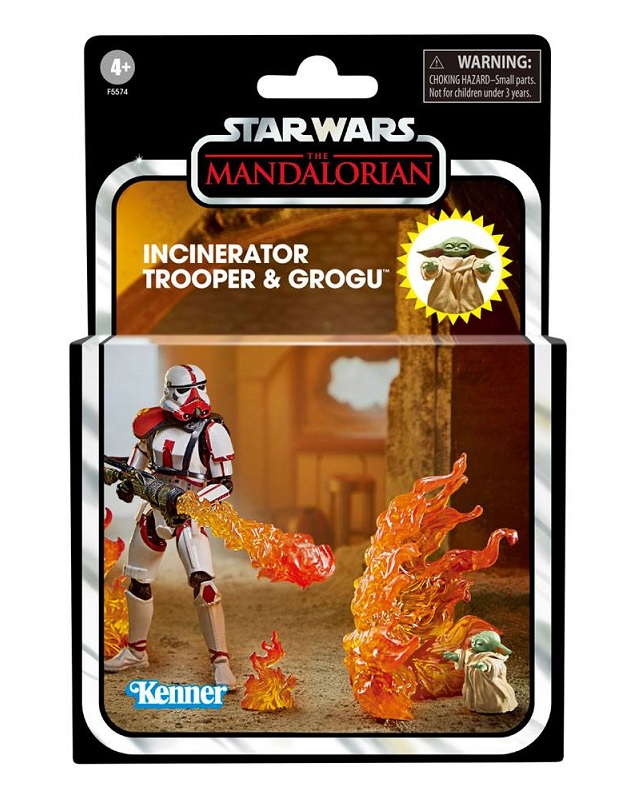 STAR WARS VINTAGE COLLECTION INCINERATOR TROOPER & GROGU