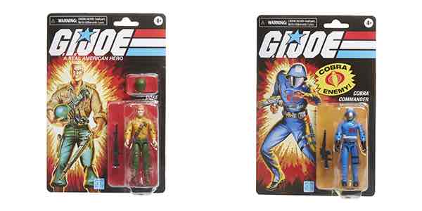 GI JOE RETRO SERIES SET DUKE VS COMMANDER COBRA