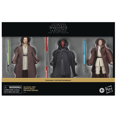 STAR WARS BLACK SERIES PACK QUI-GON JINN, DARTH MAUL & OBI-WAN KENOBI