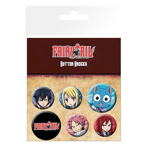 FAIRY TAIL PACK DE CHAPAS