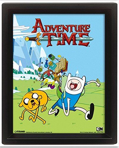 HORA DE AVENTURAS POSTER 3D CORRIENDO