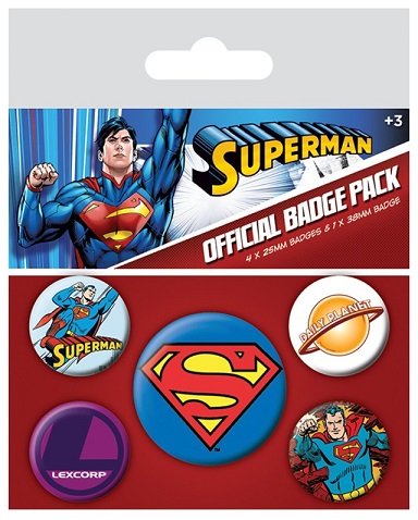 SUPERMAN PACK DE CHAPAS CLASSIC