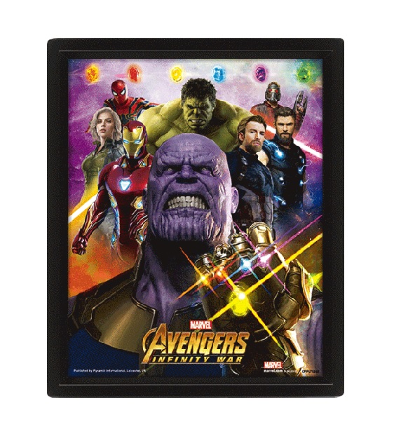 MARVEL AVENGERS INFINITY WAR POSTER 3D INFINTY GAUNTLET