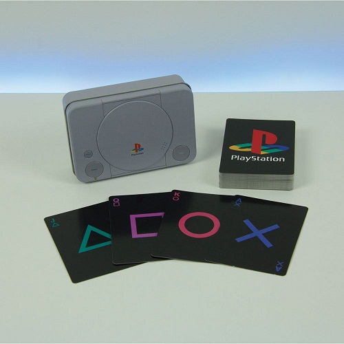 PLAYSTATION JUEGO DE CARTAS PSONE CAJA METALICA