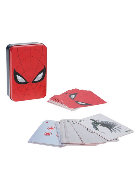 MARVEL BARAJA DE CARTAS SPIDER-MAN CAJA METALICA