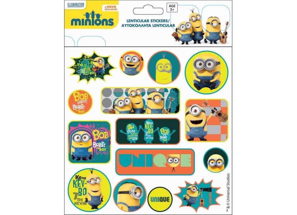MINIONS LENTICULAR STICKERS