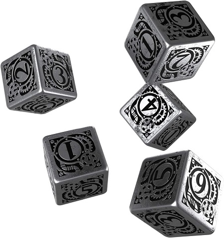 STEAMPUNK METAL D6 DICE SET