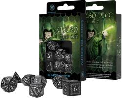 ELVISH BLACK & WHITE DICE SET