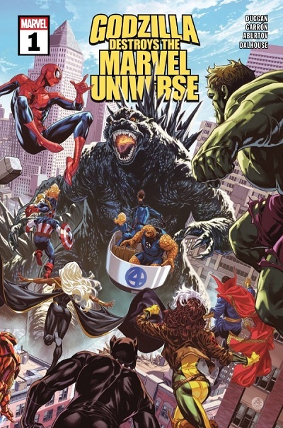 GODZILLA DESTROYS THE MARVEL UNIVERSE (INGLÉS) 01