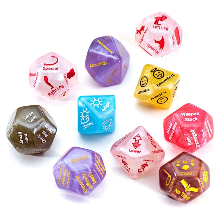 GM OVERSIZED ASSIST DICE SET (10 DADOS)