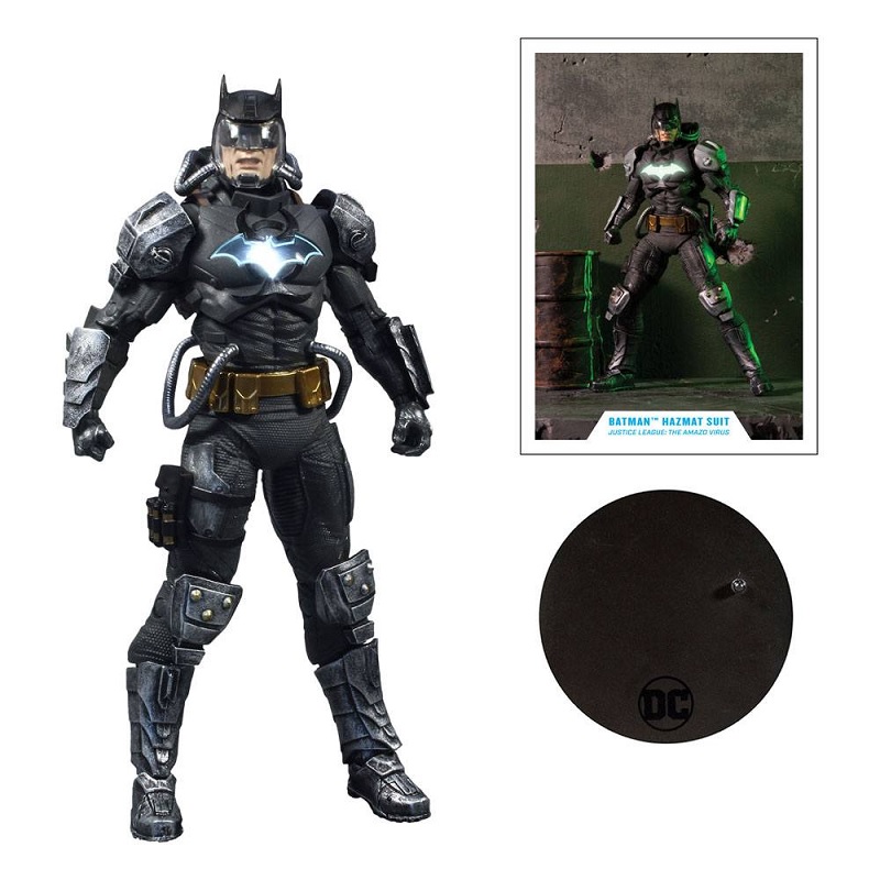 DC MULTIVERSE BATMAN HAZMAT SUIT GOLD LABEL LIGHT UP